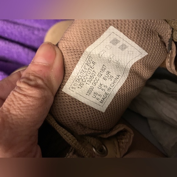 511 Men’s 6.5 Tactical or Work Boots. - Picture 2 of 5